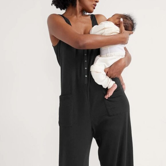HATCH maternity The 24/7 Feeding black sleeveless jumpsuit size 1 or small - Picture 14 of 14
